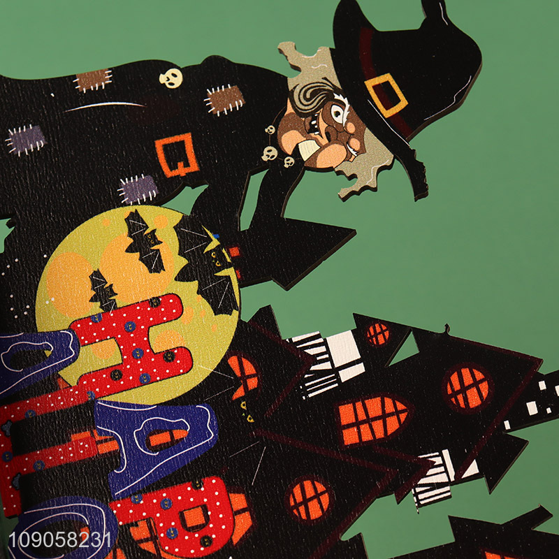 New Arrival Halloween Wooden Tabletop Ornaments Halloween Table Centerpieces