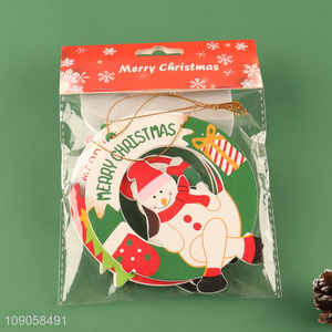 Online Wholesale Wooden Christmas Tree Hanging Ornaments Xmas Party Decorations