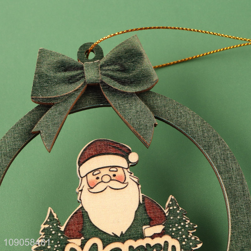 Factory Price Christmas Tree Hanging Wooden Ornaments Hanging Wooden Decorations