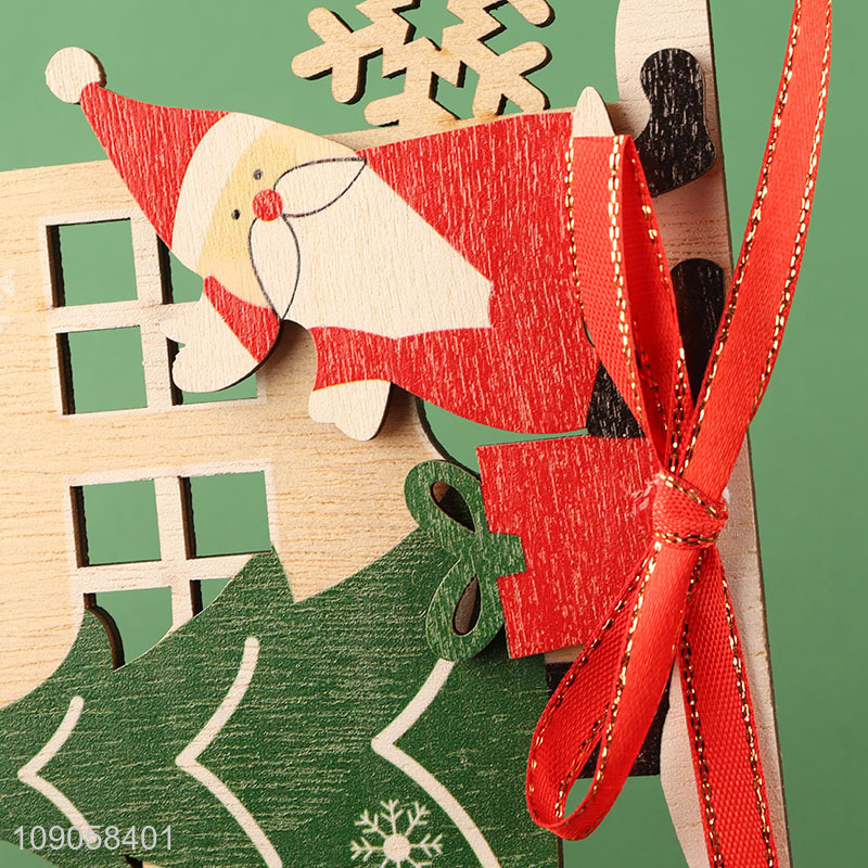 New Arrival Christmas Wooden Hanging Ornaments Christmas Tree Wooden Decorations