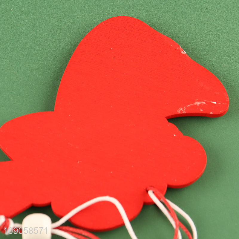 Good Quality 2PCS Wooden Christmas Ornaments Christmas Wooden Hanging Ornaments