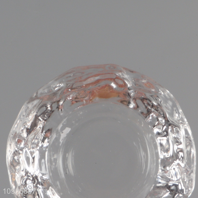 Best price clear glass tealight candle holder candlestick for home decor