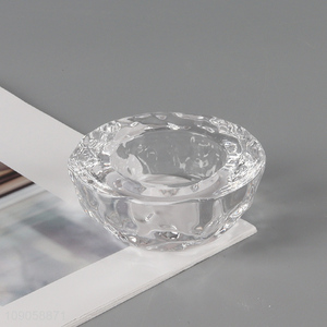 Best price clear glass tealight candle holder candlestick for home decor