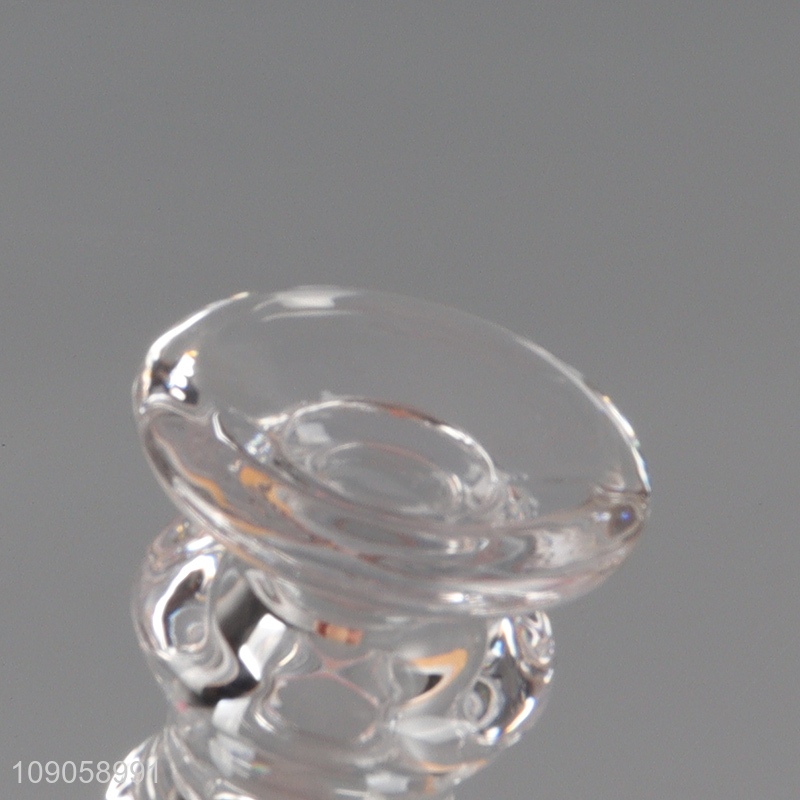 China products clear glass wedding decoration tealight candle holder candle holder