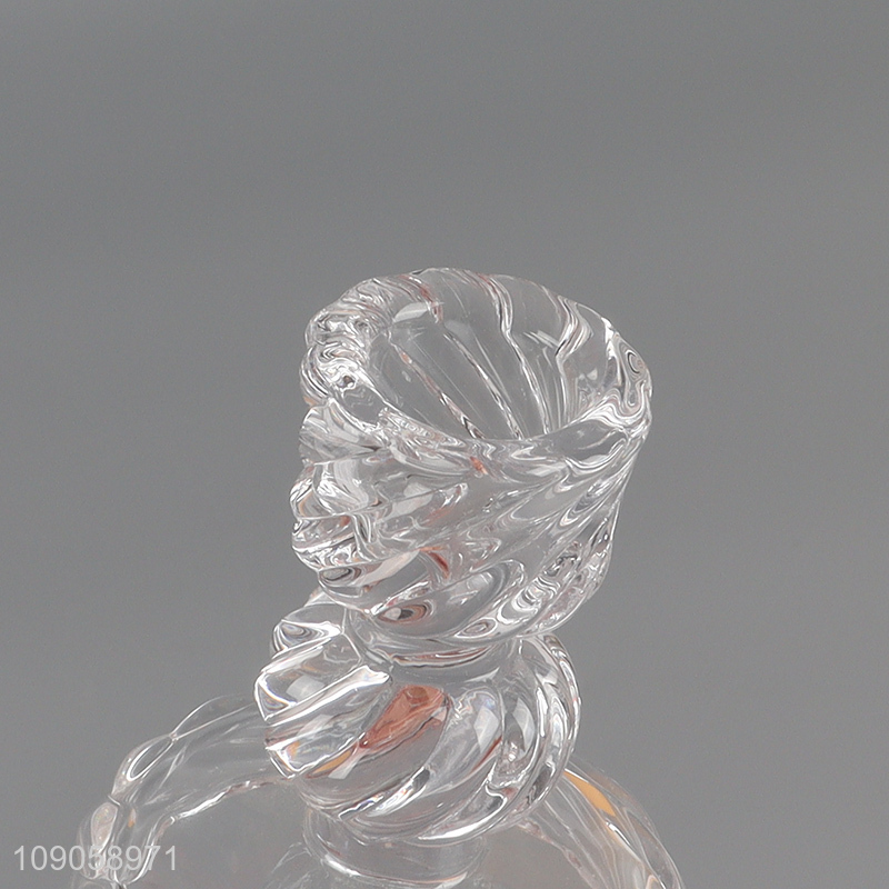 Top quality wedding decoration clear glass tealight candle holder candlestick