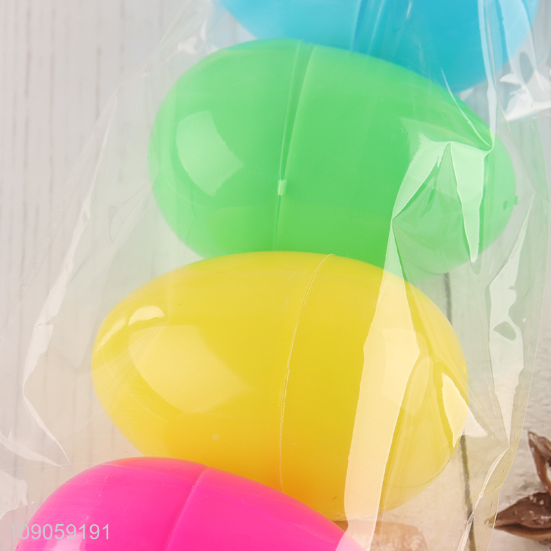 Online Wholesale 4PCS Colorful Plastic Fillable Easter Eggs Easter Basket Stuffers