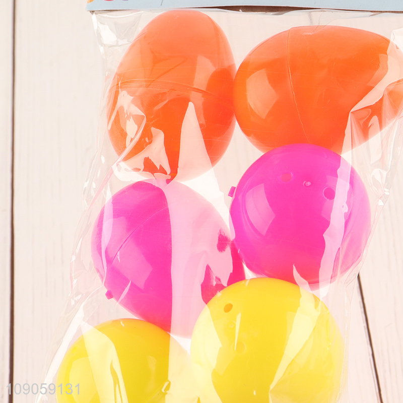 Good Quality 10PCS Colorful Plastic Easter Eggs Fillable Easter Eggs