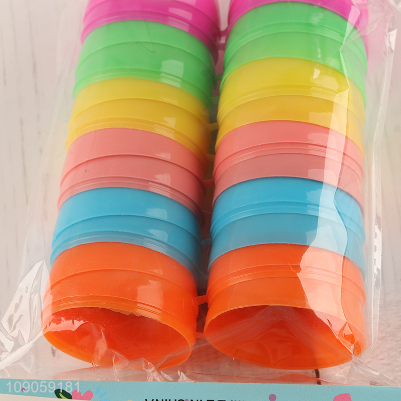 Factory Price 12PCS Colorful Plastic Fillable Easter Eggs for Easter Egg Hunt