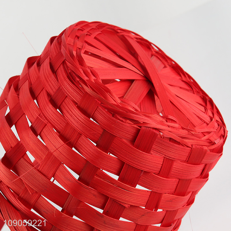 Good Quality Mini Bamboo Easter Basket Colorful Woven Bamboo Basket with Handle