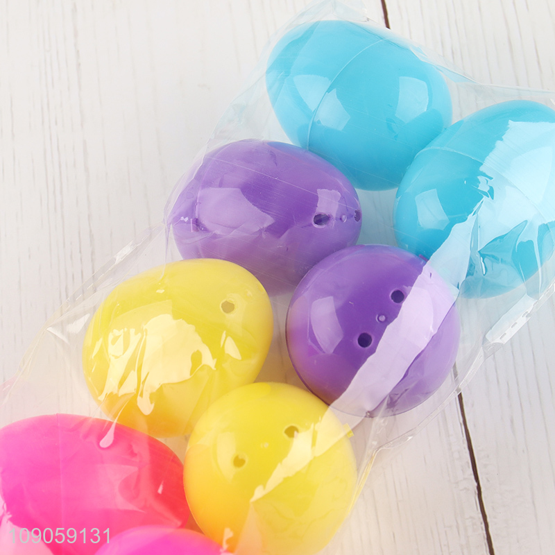 Good Quality 10PCS Colorful Plastic Easter Eggs Fillable Easter Eggs