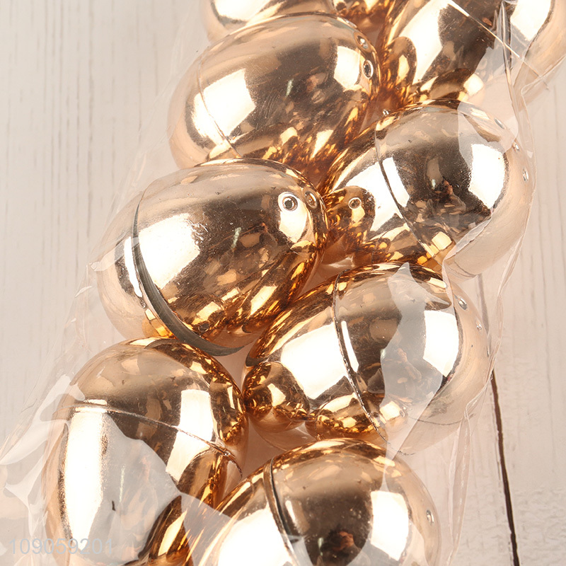 High Quality 8PCS Golden Easter Eggs Fillable Easter Eggs Party Favors