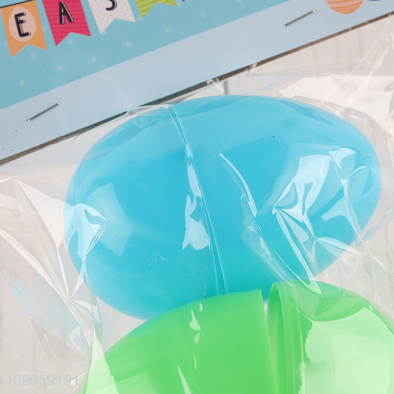 Online Wholesale 4PCS Colorful Plastic Fillable Easter Eggs Easter Basket Stuffers