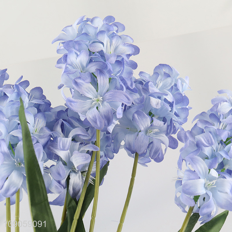 Factory Price Artificial Hyacinth Flower Fake Flower Long Stem Faux Flower