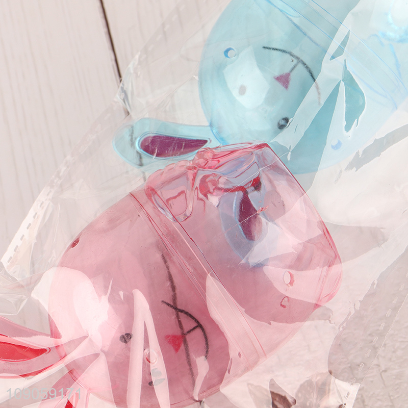 Hot Selling 2PCS Fillable Rabbit-Shaped Plastic Easter Eggs Party Favors
