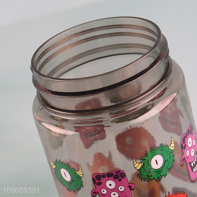 New Arrival Cartoon Monster Water Bottle Plastic Water Bottle for Kids Teens