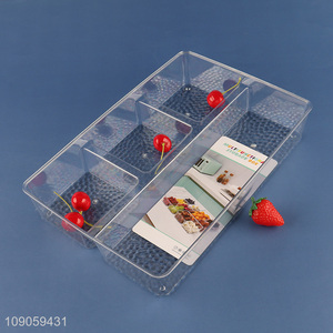 Factory Price Clear Plastic Storage Bins Multi-Function Desktop Organizers