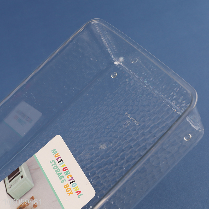 New Arrival Clear Plastic Storage Bins Multi-Purpose Organizer Bins