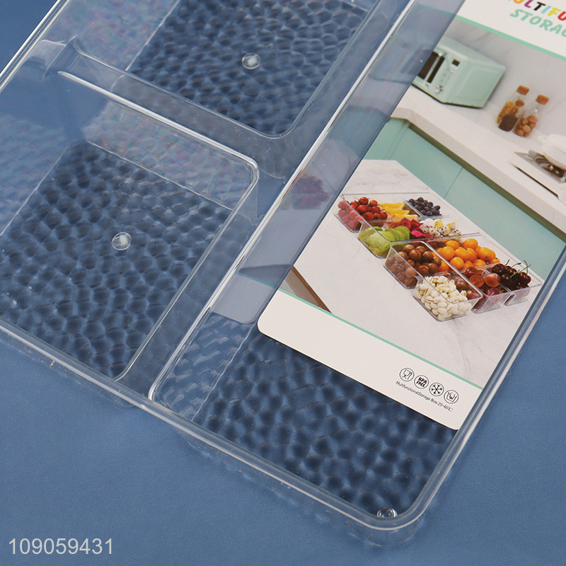 Factory Price Clear Plastic Storage Bins Multi-Function Desktop Organizers