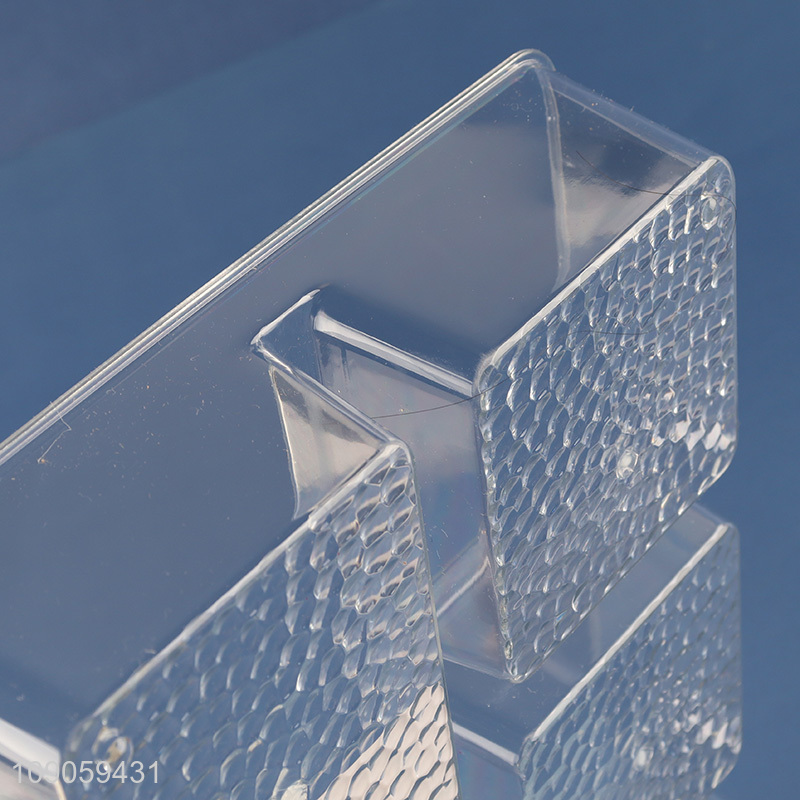 Factory Price Clear Plastic Storage Bins Multi-Function Desktop Organizers