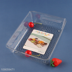 Good Quality Clear Plastic Storage Bins Food Snacks Organizers Bins