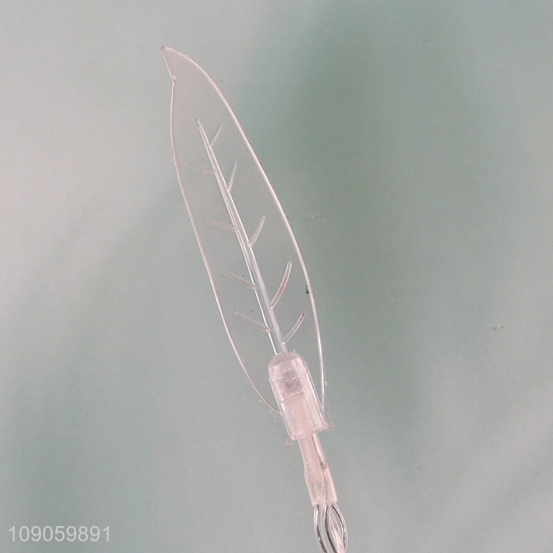 Popular products leaves shape clear decorative string light for sale