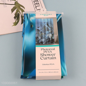 High Quality Ocean Shower <em>Curtain</em> Water Resistant PEVA <em>Bath</em> <em>Curtain</em>