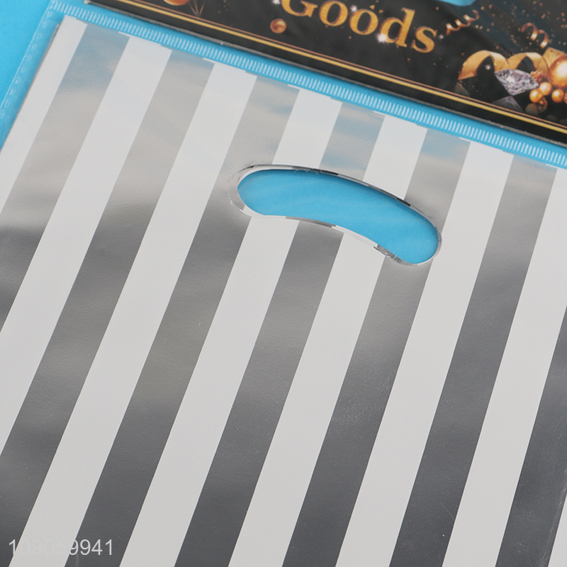 Factory Price 10PCS Plastic Aluminum Foil Party Gift Bags with Handles