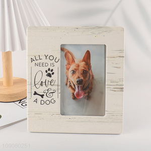New Product 4X6 Inch Ceramic Dog Picture Frame Dog Photo Frame for Decor