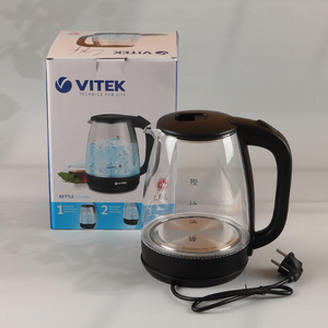 Yiwu market home hotel glass electric water kettle for sale