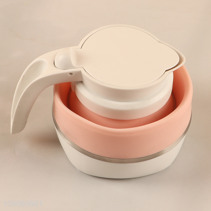 Yiwu market portable travel folding multicolor electric water kettle