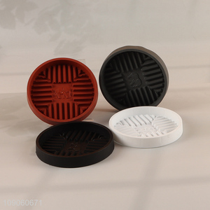 New arrival multicolor round resin flower pot tray holder rack for sale