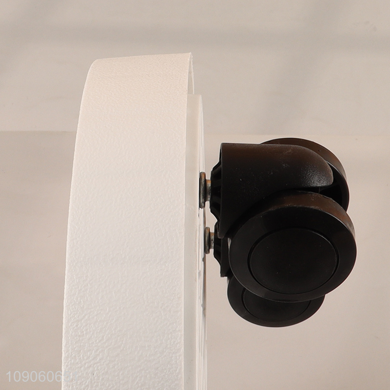 Hot selling round durable flower pot tray rack holder with wheels wholesale