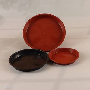 Popular products round resin resin flower pot tray holder rack wholesale
