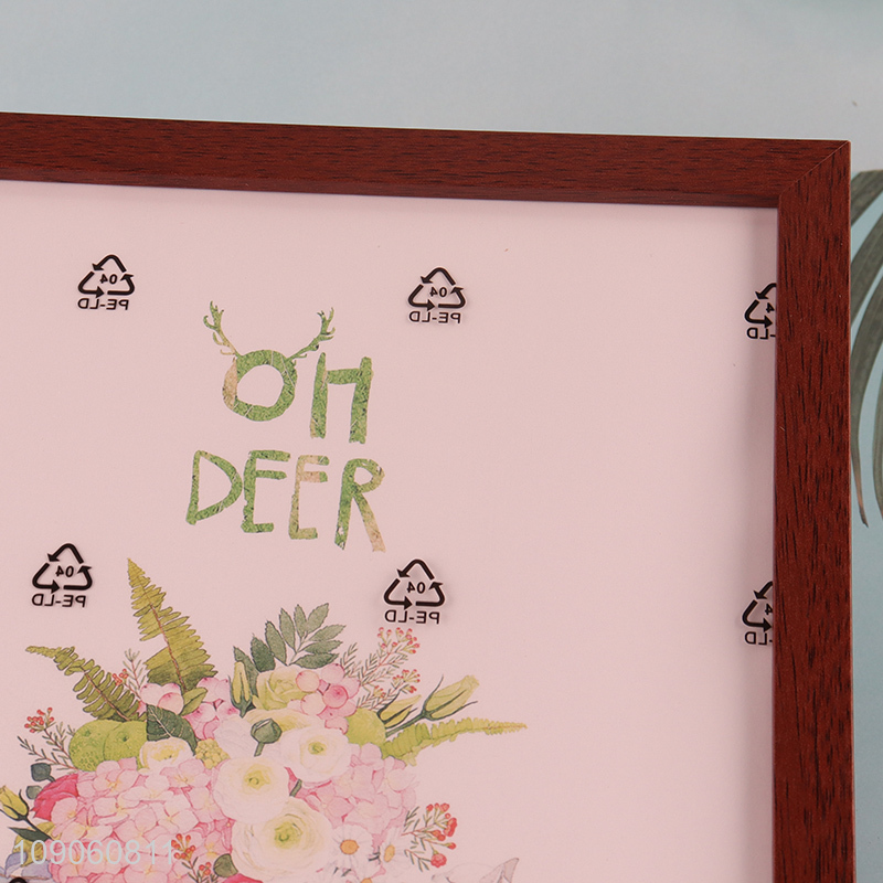 China Wholesale 8X10 Inch Picture Frame Imitation Wood Grain Plastic Photo Frame