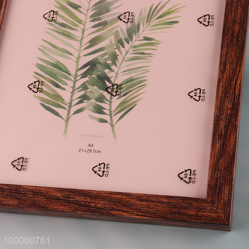 New Arrival A4 Picture Frame Plastic Photo Frame for Wall or Tabletop Display