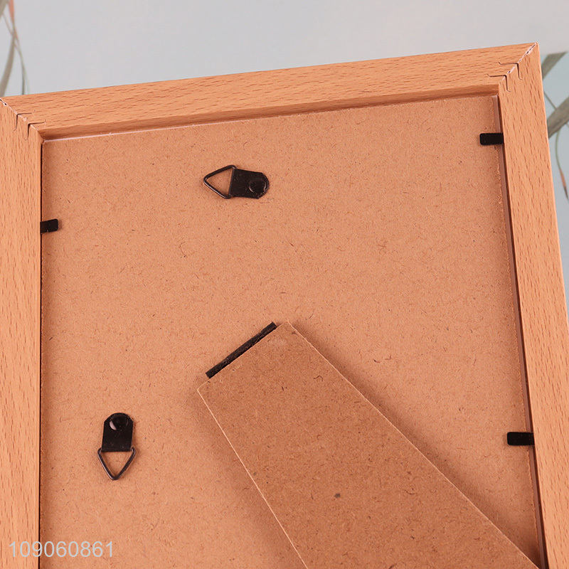 Wholesale 6X8 Inch Plastic Wood Grain Picture Frame for Tabletop Display and Wall Mounting