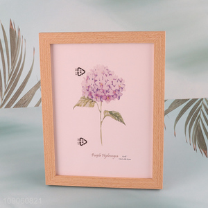 High Quality 6X8 Inch Photo Frame Imitation Wood Grain Plastic Picture Frame