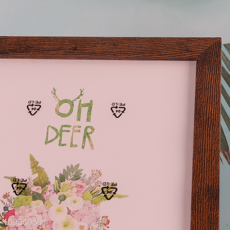 Factory Price 8X10 Inch Picture Frame Imitation Wood Grain Plastic Photo Frame