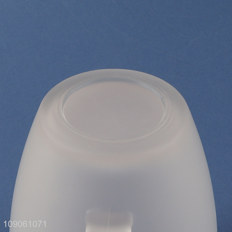Good selling frosted glass unbreakable water cup drinking cup with handle