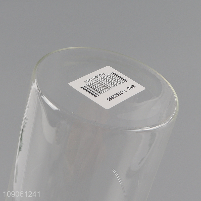 China products clear glass kitchen storage jar candy jar with bamboo lid