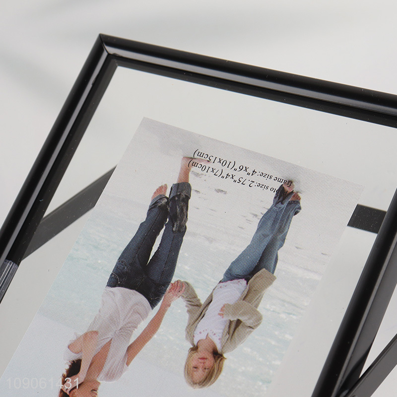 New Arrival 4X6 Inch Metal Picture Frame Glass Photo Frame for Tabletop Decor