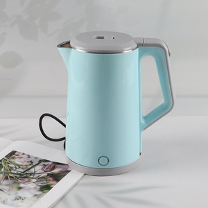 Yiwu market blue stainless steel household electric water kettle for sale