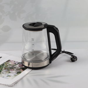 Good sale large capacity 2L glass electric water kettle for household