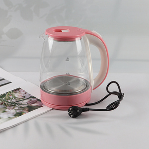 Good quality 1.8L glass household electric water kettle for home appliance