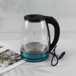 Best selling household 2L glass clear electric water kettle wholesale