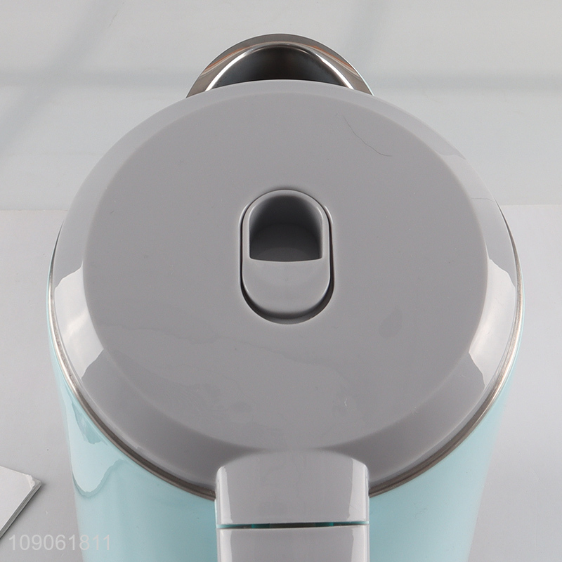 Yiwu market blue stainless steel household electric water kettle for sale