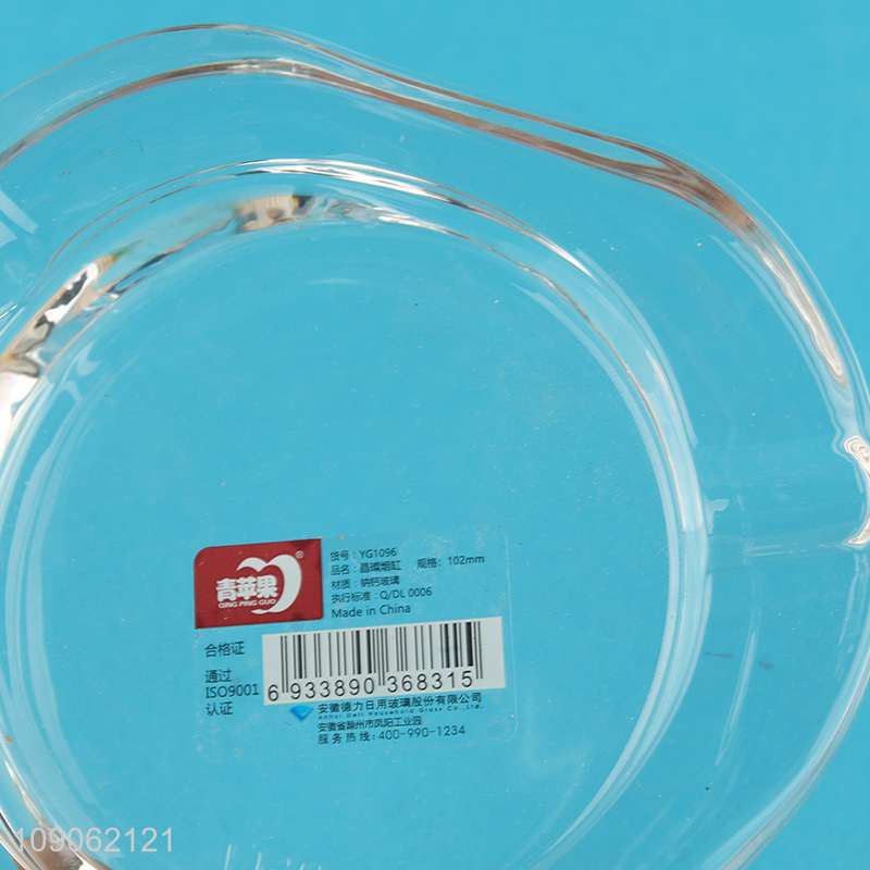 Online Wholesale Heart Shaped Glass Ashtrays for Home Office Indoor Outdoor