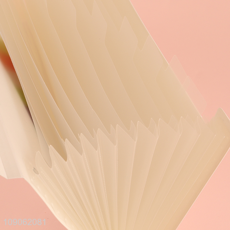 New Product 12 Pockets Expanding File Folder for Bill Receipts Tickets