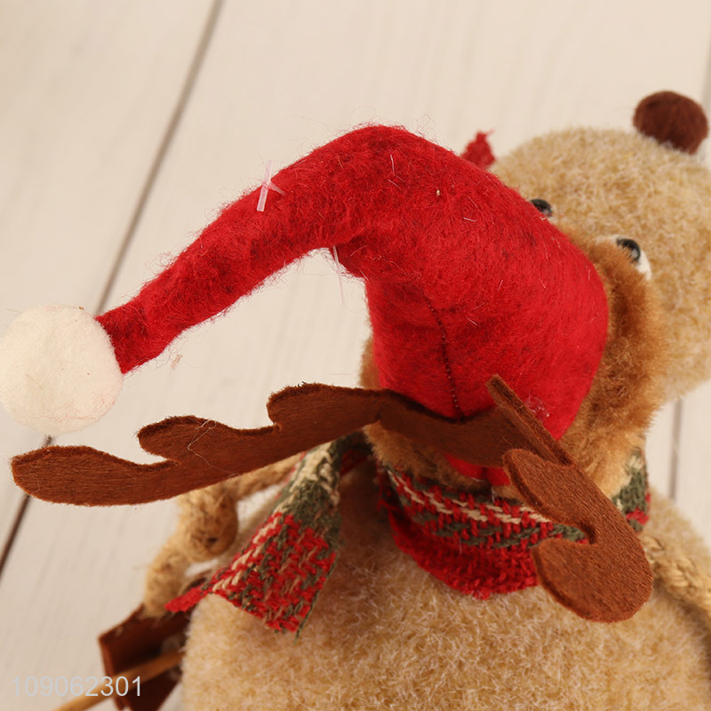 Wholesale Christmas Elk Doll Ornament Stuffed Animal Plush Toy Party Favors