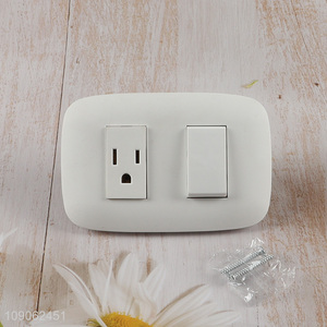 Good quality professional 2in1 wall switch light switch wall socket for home